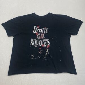 Universal Studios Halloween Horror Nights Dont Go Alone Graphic Shirt 3XL Black
